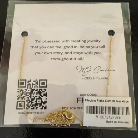 New Electric Picks Camilla 14k gold floral Van Cleef and Arpels Alhambra pendant - Picture 9 of 9